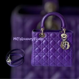 Lady Dior Medium Lambskin Like New